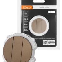 Выключатель 3-кл. 16А 250В бронза, “Байкал” TDM