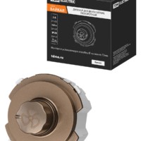 Диммер для вентилятора (RL, 500Вт) поворотный бронза, “Байкал” TDM