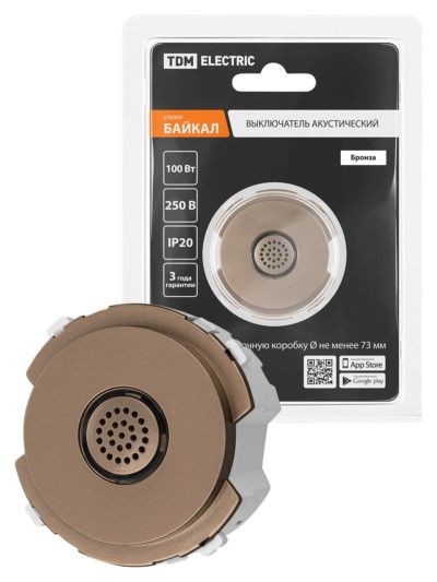 Выключатель акустический бронза, “Байкал” TDM