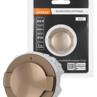 Выключатель карточный 250В 8кВт бронза, “Байкал” TDM