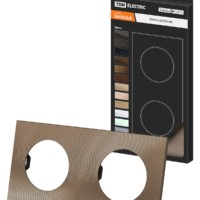 Рамка двойная бронза, алюминий, текстурированный, “Байкал” TDM