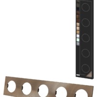 Рамка пятипостовая бронза, алюминий, текстурированный, “Байкал” TDM