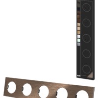 Рамка пятипостовая бронза, алюминий, шлифованный, “Байкал” TDM