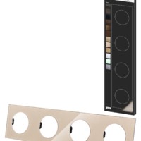 Рамка четверная постовая шампань, стекло, “Байкал” TDM