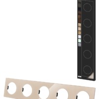 Рамка пятипостовая постовая шампань, стекло, “Байкал” TDM