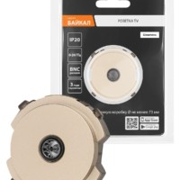 TV розетка проходная шампань, “Байкал” TDM