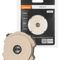 TV розетка оконечная шампань, “Байкал” TDM