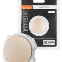 Выключатель 1-кл. 16А 250В шампань, “Байкал” TDM