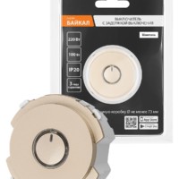 Выключатель с задержкой выключения 16А 250В шампань, “Байкал” TDM