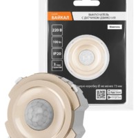 Выключатель с датчиком движения 16А 250В шампань, “Байкал” TDM