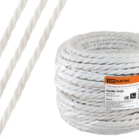Провод ретро Эко 3х1,5 витой ГОСТ белый 50м TDM