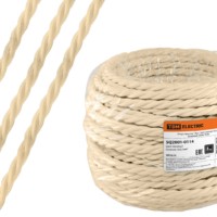 Провод ретро Эко 3х2,5 витой ГОСТ бежевый 50м TDM