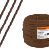 Провод ретро Эко 2х2,5 витой ГОСТ коричневый 50м TDM