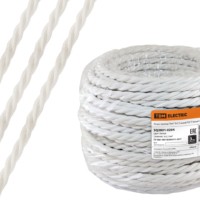 Провод ретро Эко 3х2,5 витой ГОСТ белый 20м TDM