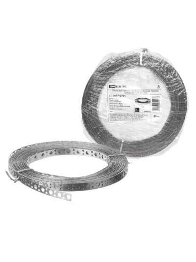 Лента монтажная перфорированная прямая 12×0,55 мм (25 м) TDM