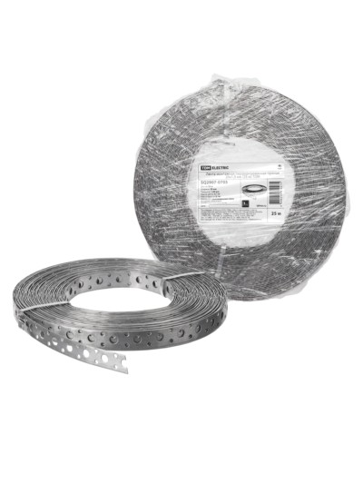 Лента монтажная перфорированная прямая 20×1,0 мм (25 м) TDM