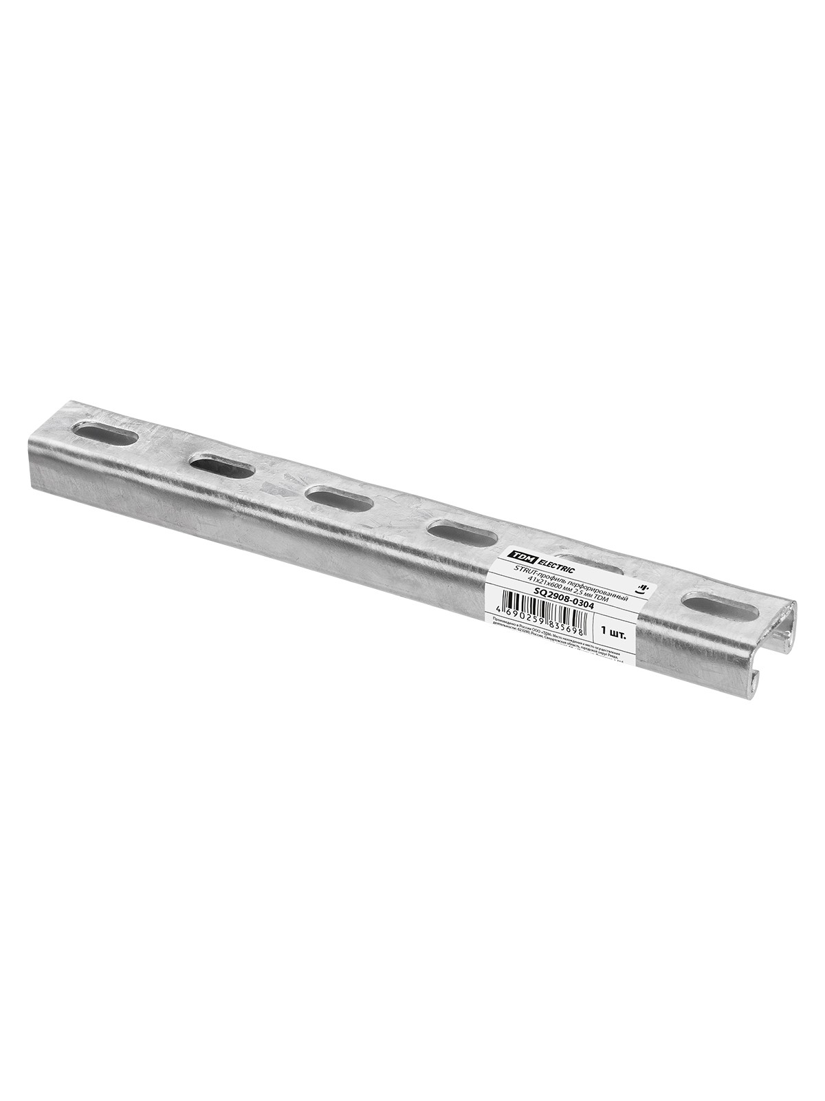 STRUT-профиль перфорированный 41х21х600 мм 2,5 мм TDM