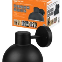 Светильник садово-парковый “Бостон-1” 60 Вт, D200 мм, вниз, металл, черный, Е27, TDM