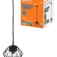 Светильник садово-парковый “Доминго” 60 Вт, подвес, металл, черный, Е27, TDM