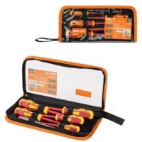 Набор диэлектрических отверток №1, тканевый пенал, 6 предметов, 1000 В, «ПрофиЭлектрик» TDM