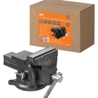 Тиски слесарные, поворотные, c наковальней, 100 мм, “Рубин”, TDM