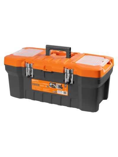 Ящик для инструментов ТЕХНИК-22, 56х28х24 см, метал. замки, лоток, два органайзера, «Рубин» TDM