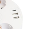 HM10-51-01 Удлинитель 5-местный с/з, 3x1мм2, 2.5м, 250В, 16А, 2USB+С 5V 3,1А, серия Comfort, белый