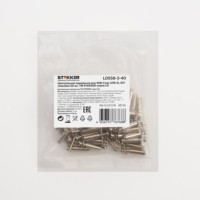 Центральная перемычка для ЗНИ 4 мм (JXB 4) 3PIN LD558-3-40 Stekker (DIY упаковка 20 шт)