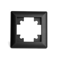 Рамка Stekker PFR00-7001-05 1-местная Катрин черный