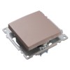 Переключатель перекрестный 1-клавишный (механизм) Stekker GLS10-7110-02 250V 10А Катрин шампань