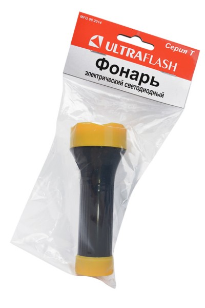 Фонарь светодиодный 5002-ТН (4LED 1 реж 3XR03 черн.) Ultraflash 11785