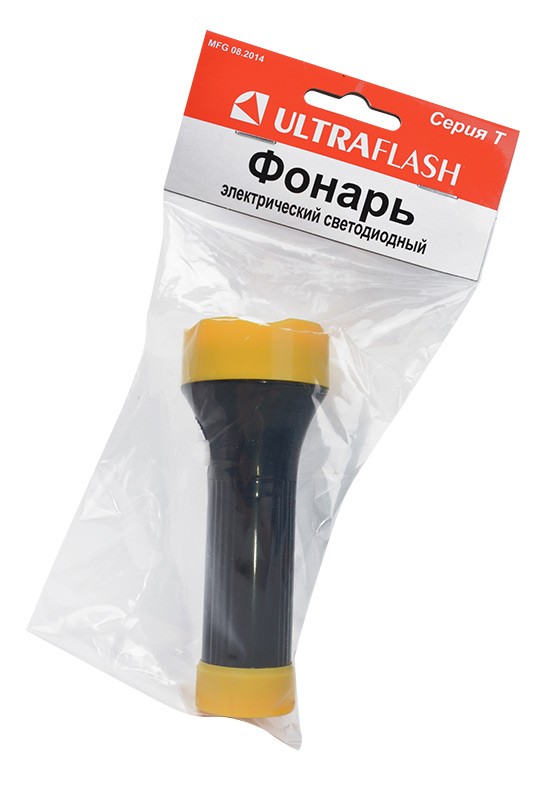 Фонарь светодиодный 5002-ТН (4LED 1 реж 3XR03 черн.) Ultraflash 11785