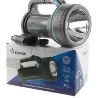Фонарь-прожектор аккумуляторный 7Вт 2 режима работы литиевый аккум. 3.6А.ч супер яркий экономн. время работы до 24ч Космос KocAccu367W