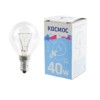 Лампа ЛН шар 40Вт E14 прозр. Космос LKsmSSpCL40E14v2