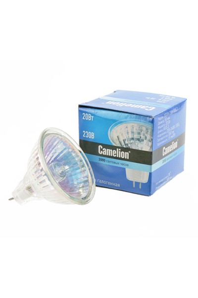 Лампа галогенная JCDR 20Вт 220В 50мм Camelion 6138