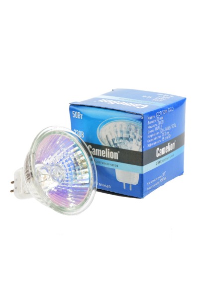 Лампа галогенная JCDR 50Вт GX5.3 Camelion 1953
