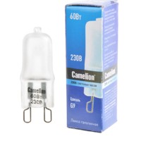 Лампа галогенная 60Вт капсульная матовая G9 3000К 240В Camelion 5557