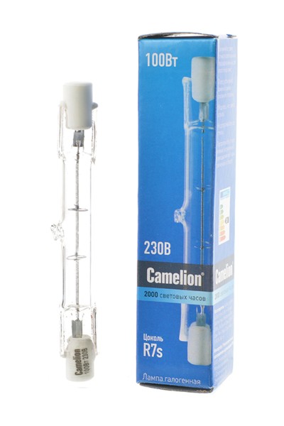 Лампа галогенная J78 100Вт линейная R7s 3000К 240В линейная 78мм Camelion 2932