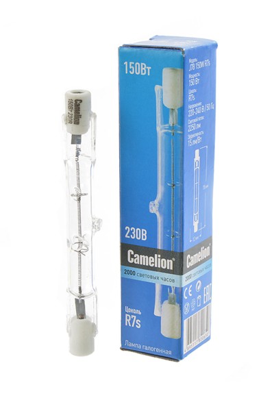 Лампа галогенная J78 150Вт линейная R7s 3000К 240В Camelion 2933