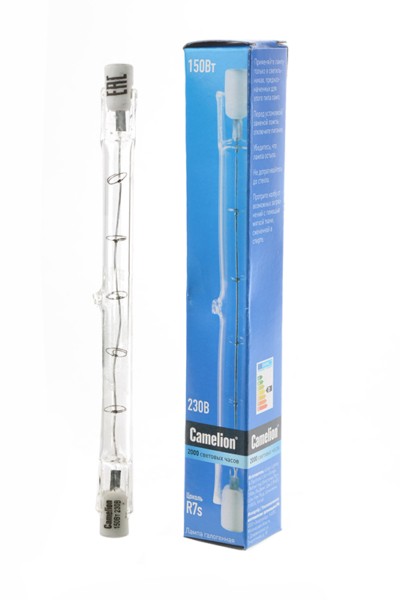 Лампа галогенная J118 150Вт линейная R7s 3000К 240В линейная 118мм Camelion 2934