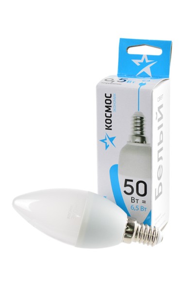 Лампа СДЛ CN 6.5Вт 220В E14 4500К Космос LkecLED6.5wCNE1445