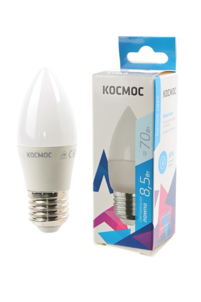 Лампа СДЛ CN 8.5Вт 220В E27 4500К Космос LkecLED8.5wCNE2745