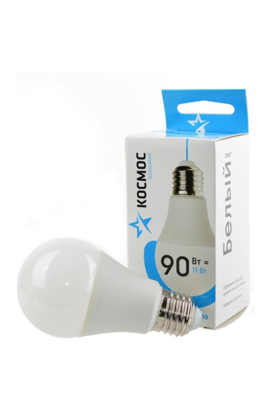 Лампа СДЛ A60 11Вт 4500К E27 220В Космос LkecLED11wA60E2745