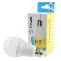 Лампа СДЛ A60 15Вт 3000К E27 220В Космос LkecLED15wA60E2730