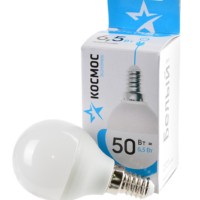 Лампа СДЛ GL45 6.5Вт 220В E14 4500К Космос LkecLED6.5wGL45E1445