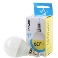 Лампа СДЛ GL45 7.5Вт 220В E14 3000К Космос LkecLED7.5wGL45E1430