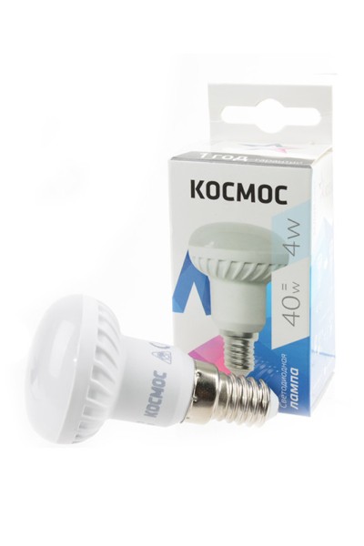 Лампа СДЛ R39 4Вт 220В E14 4500К Космос Lksm_LED4wR39E1445