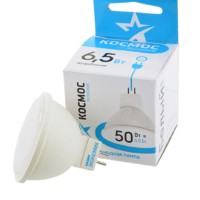 Лампа СДЛ JCDR 6.5Вт 220В GU5.3 4500К Космос LkecLED6.5wJCDRC45