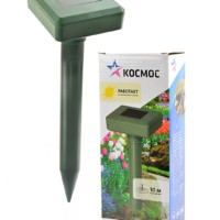 Отпугиватель кротов/грызунов ультразвуковой 25см солнечная батарея (акумуляторы в комплекте) черн. Космос KOC_KR102