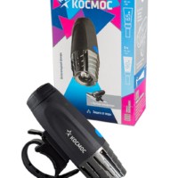 Фонарь велосипедный 1ВтLED коллимат. линза 3xAAА корпус ABS-пластик держатель-крепление Космос KOC402B